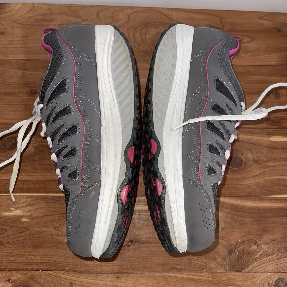 Sketchers Shape Ups Walking Toning Women's 10 Gray Pink Air Cooled Memory Foam - Picture 4 of 10